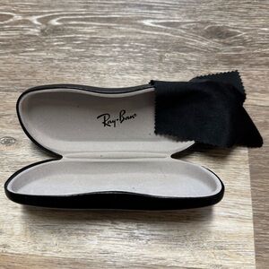 Ray-Ban Black Glasses Case with Cloth